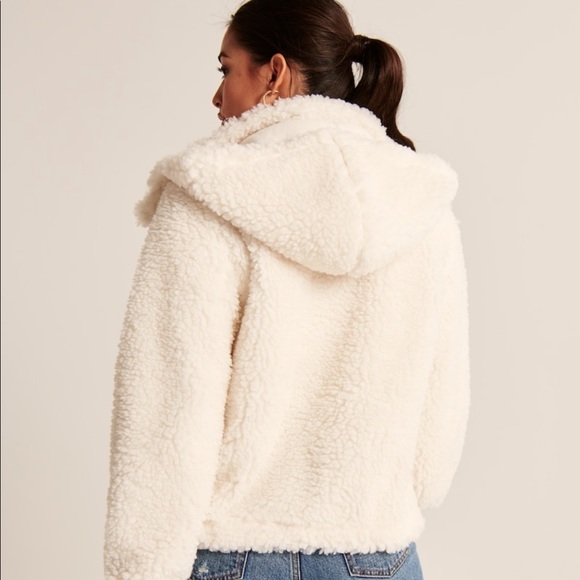 Abercrombie and Fitch Sherpa Full-Zip Jacket NWT - Picture 4 of 9